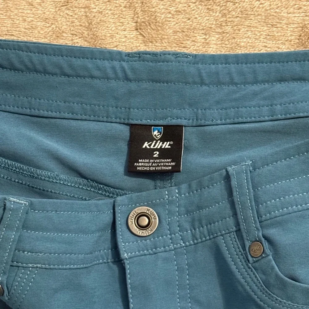 Kuhl Womens Teal Blue Hiking Shorts Size 2 Outdoor Activewear RN 108846